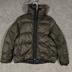 Lululemon Cloudscape Down Jacket Womens 2 Green Puffer Quilted Full Zip READ